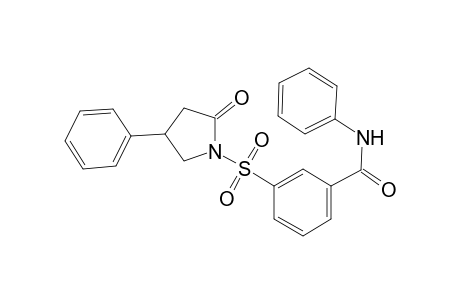 Benzamide, 3-[(2-oxo-4-phenyl-1-pyrrolidinyl)sulfonyl]-N-phenyl-