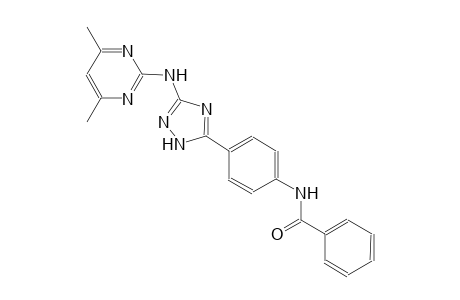 N-(4-{3-[(4,6-dimethyl-2-pyrimidinyl)amino]-1H-1,2,4-triazol-5-yl}phenyl)benzamide