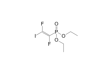 Diethyl .alpha.,.beta.-difluoro-.beta.-(iodovinyl)phosphonate