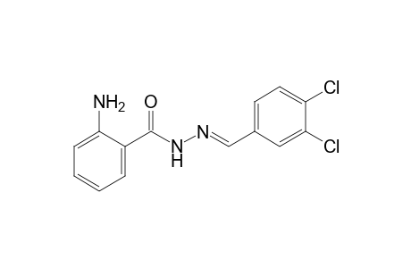 anthranilic acid, (3,4-dichlorobenzylidene)hydrazide
