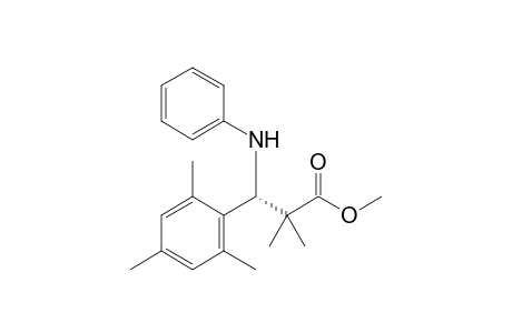 Methyl 2,2-dimethyl-(S)-3-phenylamino-3-(2',4',6'-trimethylphenyl)propionate