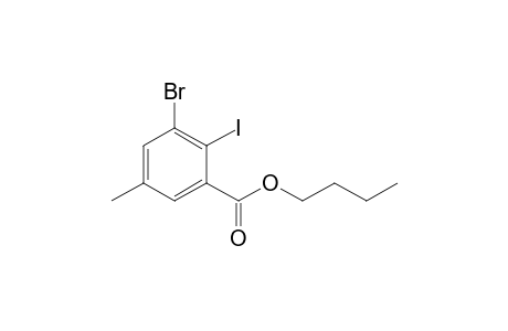 Butyl 3-bromo-2-iodo-5-methylbenzoate