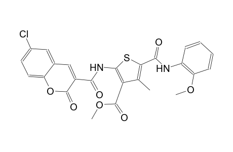 methyl 2-{[(6-chloro-2-oxo-2H-chromen-3-yl)carbonyl]amino}-5-[(2-methoxyanilino)carbonyl]-4-methyl-3-thiophenecarboxylate