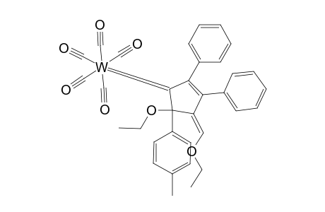 PENTACARBONYL-[5-ETHOXY-4-(ETHOXYMETHYLENE)-2,3-DIPHENYL-5-PARA-TOLYL-2-CYCLOPENTENE-1-YLIDENE]-TUNGSTEN
