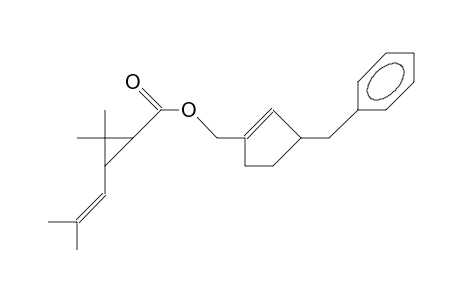 2,2-Dimethyl-3-(2,2-dimethyl-vinyl)-cyclopropanoic acid, (3-benzyl-cyclopent-1-en-1-yl)-methyl ester