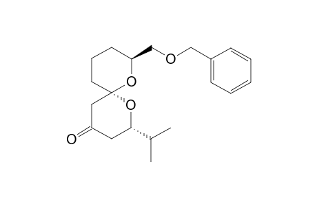 (2S,6R,8S)-8-((Benzyloxy)methyl)-2-(1-(methyl)ethyl)-1,7-dioxaspiro[5.5]undecan-4-one
