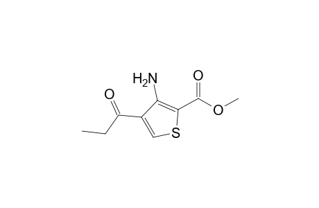 3-Amino-4-(1-oxopropyl)-2-thiophenecarboxylic acid methyl ester