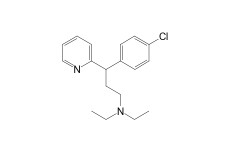 3-(4-Chlorophenyl)-N,N-diethyl-3-(2-pyridyl)propan-1-amine