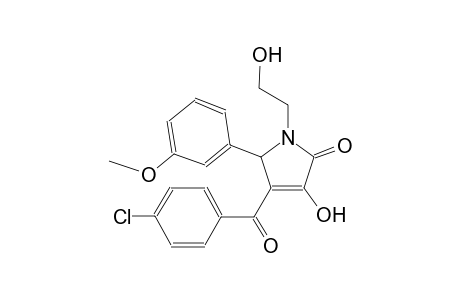 2H-pyrrol-2-one, 4-(4-chlorobenzoyl)-1,5-dihydro-3-hydroxy-1-(2-hydroxyethyl)-5-(3-methoxyphenyl)-
