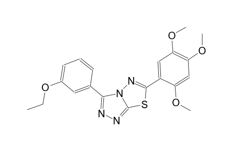 3-(3-ethoxyphenyl)-6-(2,4,5-trimethoxyphenyl)[1,2,4]triazolo[3,4-b][1,3,4]thiadiazole