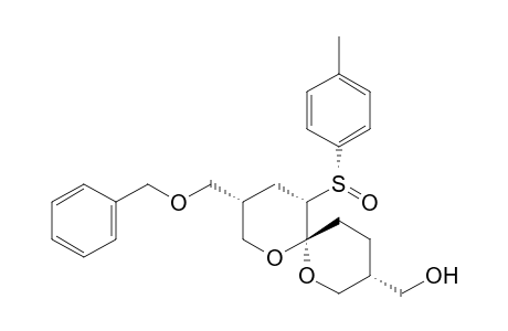 (3S,5S,6R,9R,Rs)-3-Benzyloxymethyl-9-(hydroxymethyl)-5-p-tolylsulfinyl-1,7-dioxaspiro[5,5.]undecane