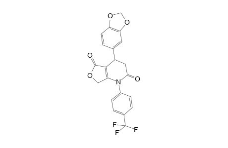 Furo[3,4-b]pyridine-2,5(1H,3H)-dione, 4-(1,3-benzodioxol-5-yl)-4,7-dihydro-1-[4-(trifluoromethyl)phenyl]-