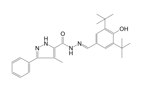 N'-[(E)-(3,5-ditert-butyl-4-hydroxyphenyl)methylidene]-4-methyl-3-phenyl-1H-pyrazole-5-carbohydrazide