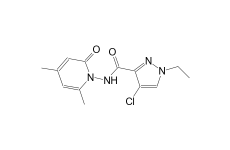 4-chloro-N-(2,4-dimethyl-6-oxo-1(6H)-pyridinyl)-1-ethyl-1H-pyrazole-3-carboxamide