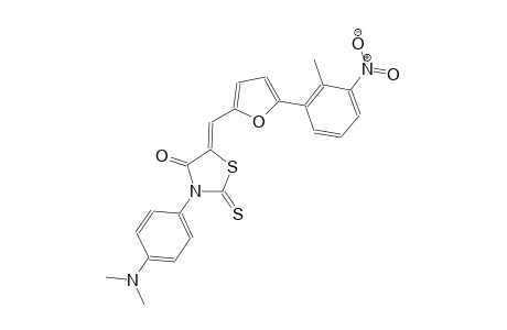 (5Z)-3-[4-(dimethylamino)phenyl]-5-{[5-(2-methyl-3-nitrophenyl)-2-furyl]methylene}-2-thioxo-1,3-thiazolidin-4-one