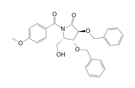 (3S,4R,5S)-3,4-Dibenzyloxy-5-hydroxymethyl-N-(4-methoxybenzoyl)pyrrolidin-2-one