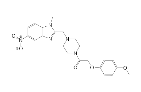 2-({4-[(4-methoxyphenoxy)acetyl]-1-piperazinyl}methyl)-1-methyl-5-nitro-1H-benzimidazole