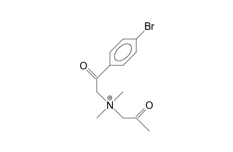 N-Acetonyl-N-(4-bromo-phenacyl)-N,N-dimethyl-amm onium cation
