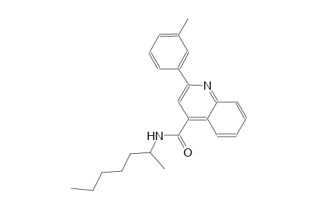 N-(1-methylhexyl)-2-(3-methylphenyl)-4-quinolinecarboxamide