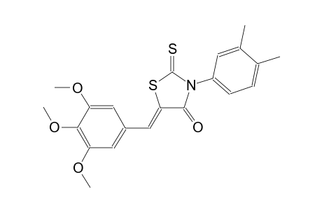 (5Z)-3-(3,4-dimethylphenyl)-2-thioxo-5-(3,4,5-trimethoxybenzylidene)-1,3-thiazolidin-4-one