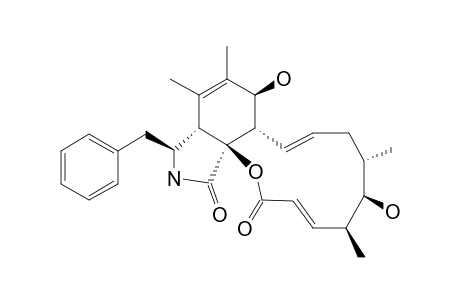 CYTOCHALASIN_Z-8;22-OXA-(12)-CYTOCHALASA-5,13,19-TRIENE-1,21-DIONE-7,17-DIHYDROXY-16,18-DIMETHYL-10-PHENYL-(7-S,13-E,16-S,17-R,18-S,19-E)