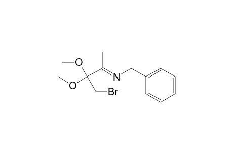 N-(4-Bromo-3,3-dimethoxy-2-butylidene)benzylamine