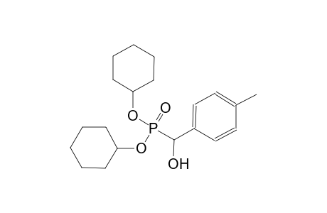 dicyclohexyl hydroxy(4-methylphenyl)methylphosphonate