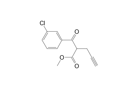 Methyl 2-(3-chlorobenzoyl)pent-4-ynoate