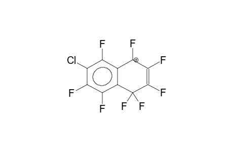 6-CHLOROPERFLUORO-1-NAPHTHALENONIUM CATION