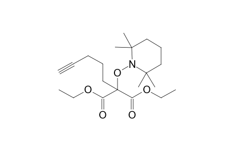 Diethyl 2-[pent-4'-ynyl)-2-(2",2",6",6'-tetra)methylpiperidin-1"-yloxy]malonate