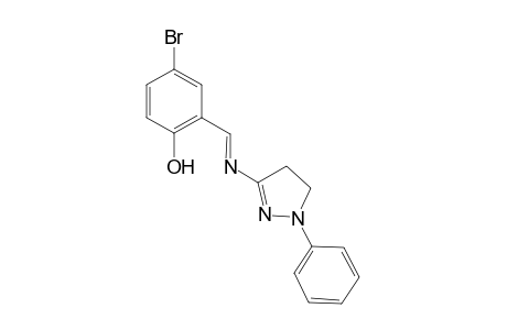 4-Bromo-2-[(1-phenyl-4,5-dihydro-1H-pyrazol-3-ylimino)-methyl]-phenol