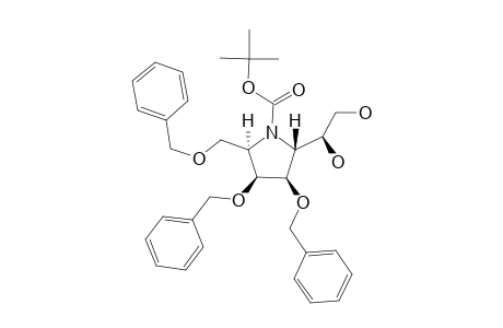 (1'R,2R,3R,4S,5R)-N-BUTOXYCARBONYL-[3,4-DIBENZYLOXY-5-BENZYLOXYMETHYL-2-(1',2'-DIHYDROXY-ETHYL)]-PYRROLIDINE