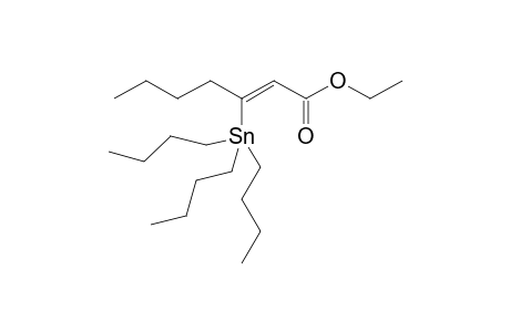 Ethyl (E)-3-tributylstannyl-2-heptenoate
