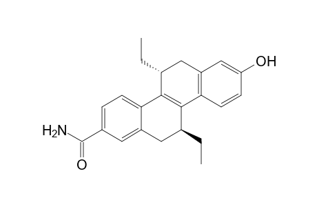 2-(Aminocarbonyl)-5,11-trans-diethyl-5,6,11,12-tetrahydrocyrysen-8-ol