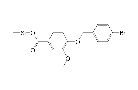 4-[(4-Bromobenzyl)oxy]-3-methoxybenzoic acid, tms derivative