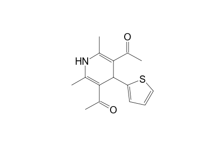 1-(5-acetyl-2,6-dimethyl-4-thiophen-2-yl-1,4-dihydropyridin-3-yl)ethanone