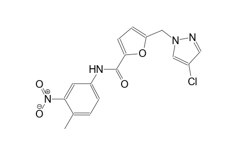 5-[(4-chloro-1H-pyrazol-1-yl)methyl]-N-(4-methyl-3-nitrophenyl)-2-furamide
