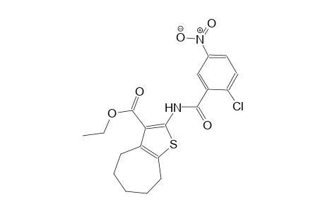 ethyl 2-[(2-chloro-5-nitrobenzoyl)amino]-5,6,7,8-tetrahydro-4H-cyclohepta[b]thiophene-3-carboxylate