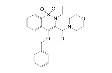 2H-1,2-benzothiazine, 2-ethyl-3-(4-morpholinylcarbonyl)-4-(phenylmethoxy)-, 1,1-dioxide
