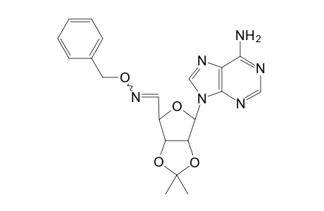 (E/Z)-9-(2,3-O-Isopropylidene-.beta.-D-ribo-pentodialdo-1,4-furanosyl)adenine O-Benzyloxime