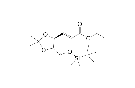 (E)-3-[(4S,5S)-5-[[tert-butyl(dimethyl)silyl]oxymethyl]-2,2-dimethyl-1,3-dioxolan-4-yl]-2-propenoic acid ethyl ester