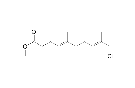 4,8-Decadienoic acid, 10-chloro-5,9-dimethyl-, methyl ester, (E,E)-