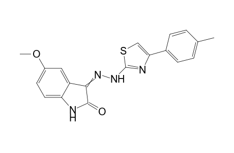 5-Methoxy-3-{2-[4-(p-tolyl)thiazol-2-yl]hydrazono}indolin-2-one