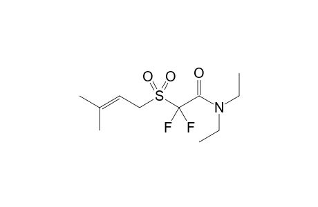 N,N-diethyl-2,2-difluoro-2-(3-methylbut-2-enylsulfonyl)acetamide
