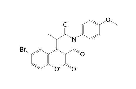 2H-[1]Benzopyrano[3,4-c]pyridine-2,4,5(1H,3H)-trione, 9-bromo-4a,10b-dihydro-3-(4-methoxyphenyl)-1-methyl-