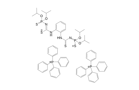 Tetraphenylphosphonium (Z)-N'-(diisopropoxyphosphorothioyl)-N-(2-(3-(diisopropoxysulfido-lambda5-phosphaneylidene)thioureido)phenyl)carbamimidothioate
