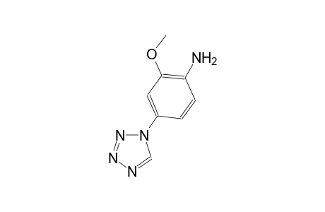Benzenamine, 2-methoxy-4-(1H-1,2,3,4-tetrazol-1-yl)-