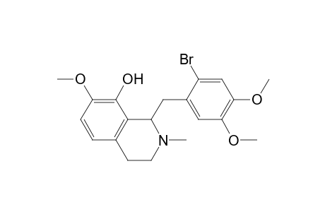 1-(2-bromo-4,5-dimethoxy-benzyl)-7-methoxy-2-methyl-3,4-dihydro-1H-isoquinolin-8-ol