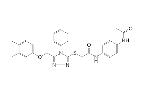 acetamide, N-[4-(acetylamino)phenyl]-2-[[5-[(3,4-dimethylphenoxy)methyl]-4-phenyl-4H-1,2,4-triazol-3-yl]thio]-
