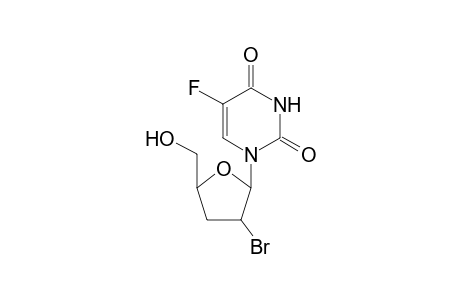 1-(2-Bromo-2,3-dideoxy-.alpha.,D-erythro-pentofuranosyl)-5-fluorouracil